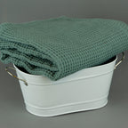 Waffle fabric towel for body