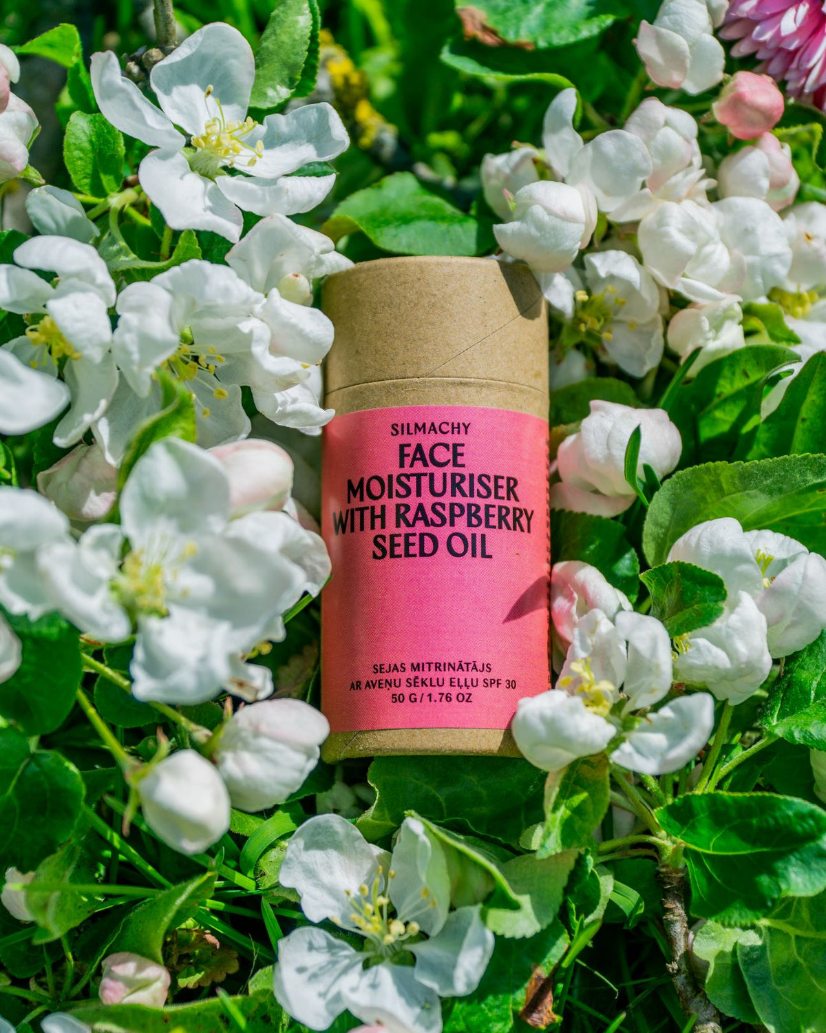 Face moisturiser with Raspberry seed oil SPF 30