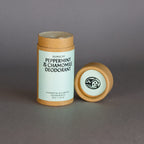 Peppermint & Chamomile natural deodorant in home compostable tube