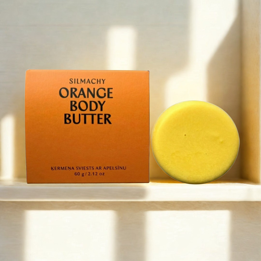 Orange & Vanilla Solid Body Butter Bar — packaging-free