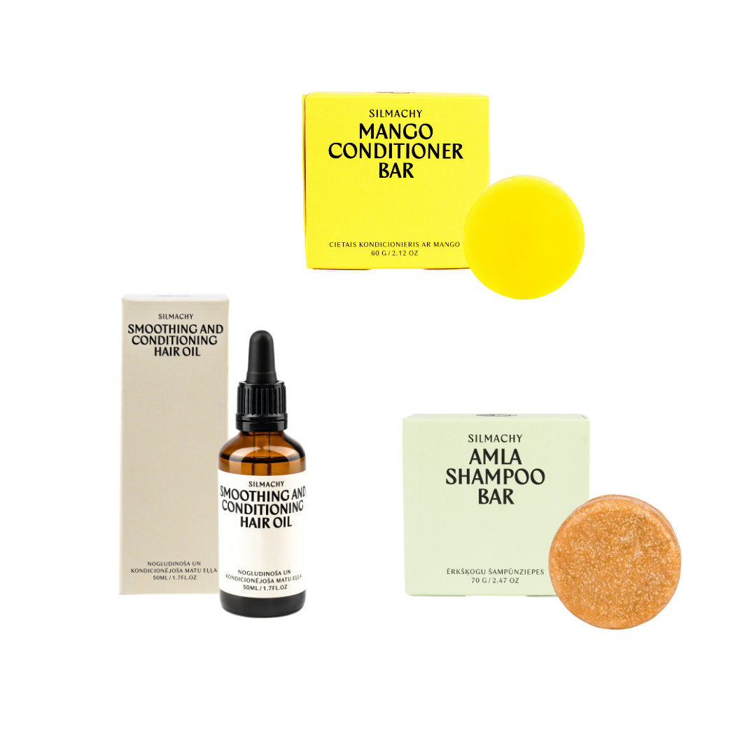 Large hair care gift set for silky smooth & healthy hair