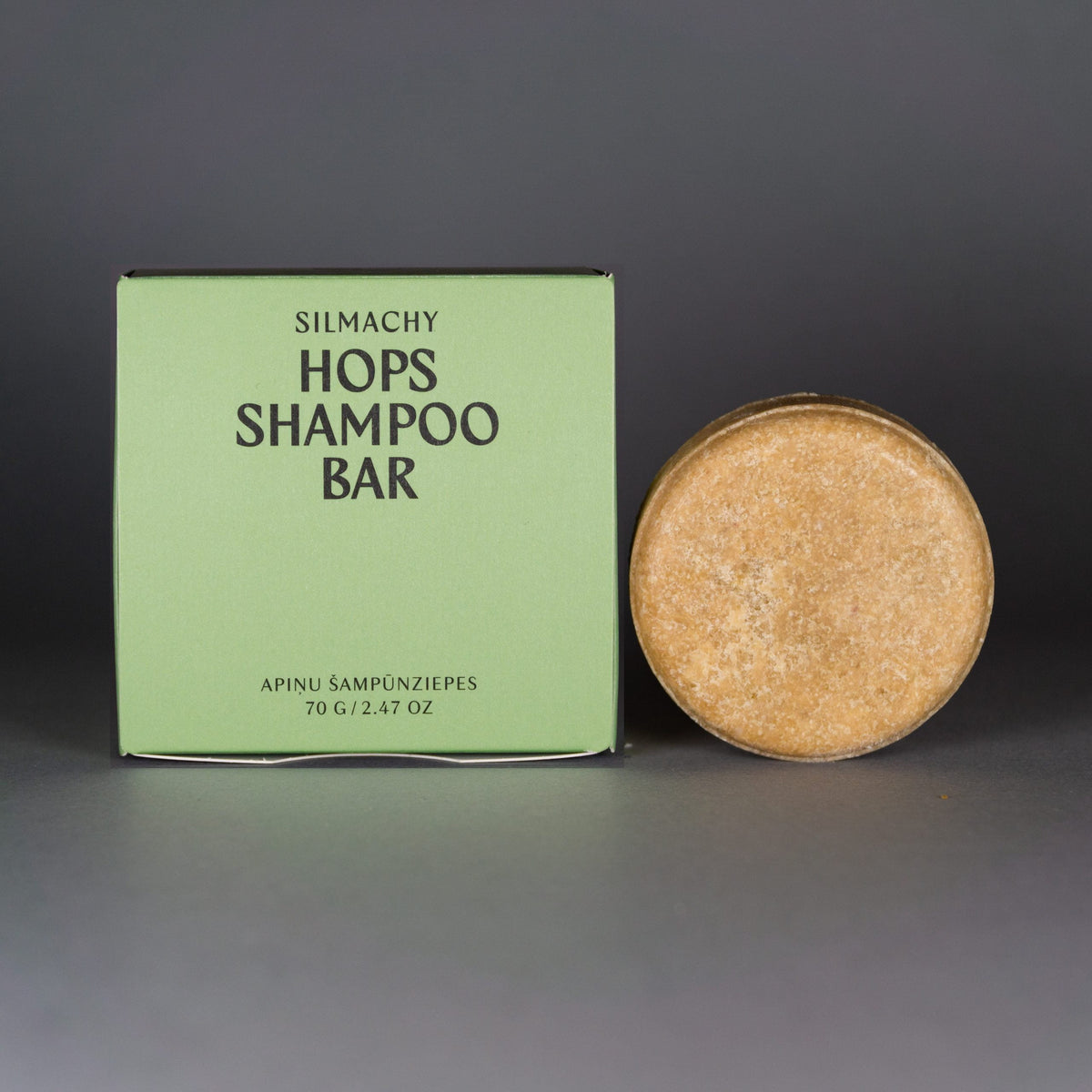 Shampoo bar with hops extract